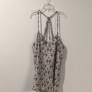 Cute Summer Tank Black and White